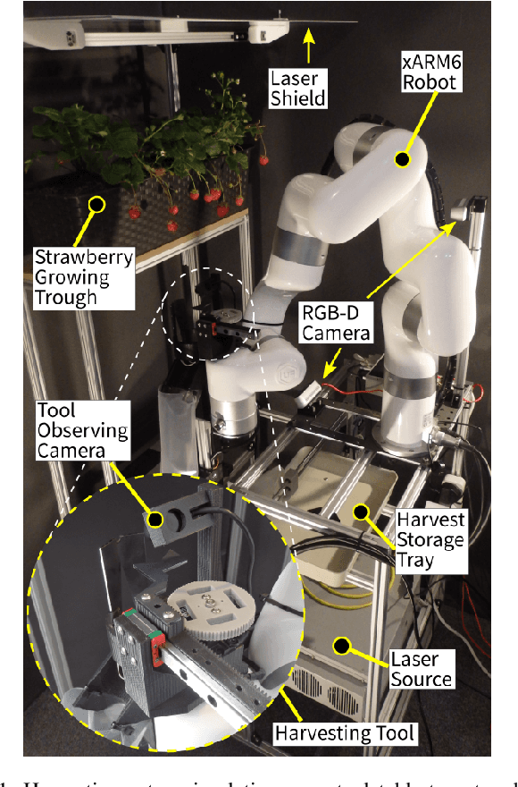 Figure 1 for Laser Powered Harvesting System for Table-Top Grown Strawberries