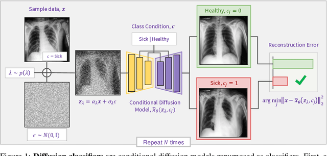 Figure 1 for Conditional Diffusion Models are Medical Image Classifiers that Provide Explainability and Uncertainty for Free