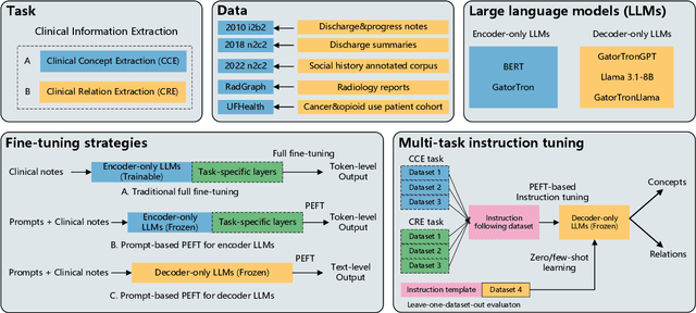 Figure 1 for A Study of Large Language Models for Patient Information Extraction: Model Architecture, Fine-Tuning Strategy, and Multi-task Instruction Tuning