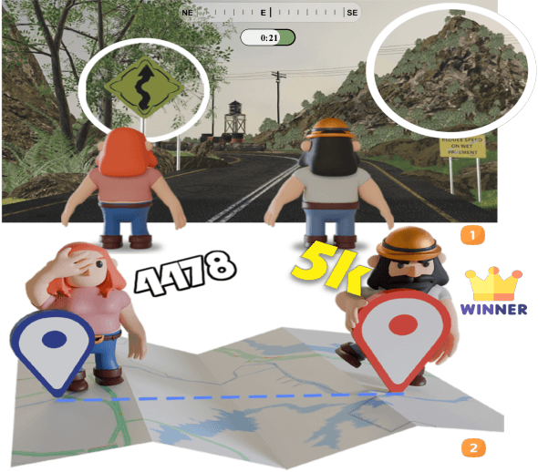 Figure 2 for Geolocation with Real Human Gameplay Data: A Large-Scale Dataset and Human-Like Reasoning Framework