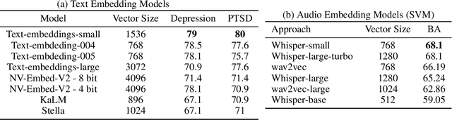 Figure 3 for Leveraging Embedding Techniques in Multimodal Machine Learning for Mental Illness Assessment