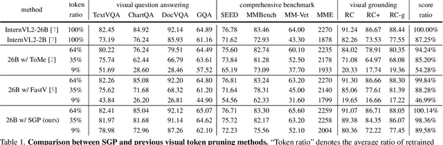 Figure 2 for A Stitch in Time Saves Nine: Small VLM is a Precise Guidance for Accelerating Large VLMs