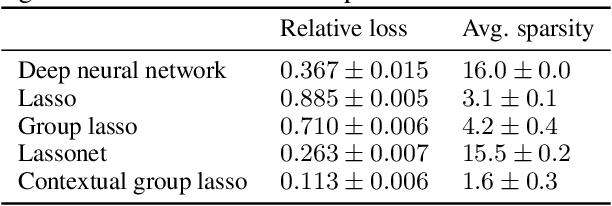 Figure 4 for The Contextual Lasso: Sparse Linear Models via Deep Neural Networks