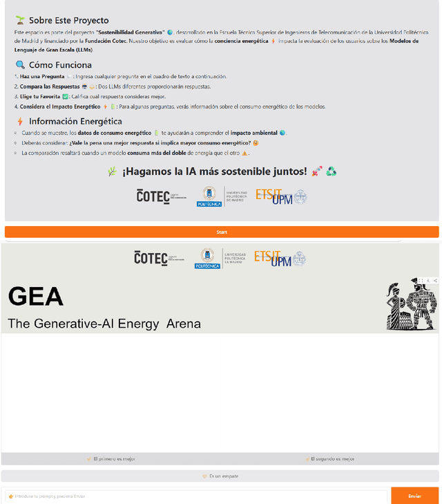 Figure 1 for The Generative Energy Arena (GEA): Incorporating Energy Awareness in Large Language Model (LLM) Human Evaluations