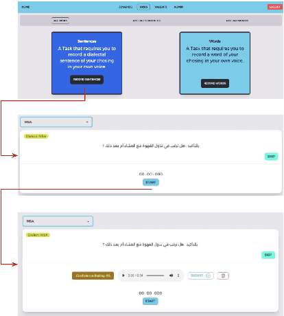 Figure 1 for MyVoice: Arabic Speech Resource Collaboration Platform