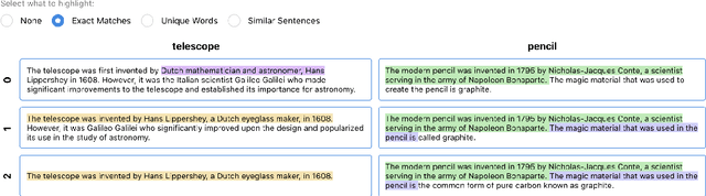 Figure 3 for Supporting Sensemaking of Large Language Model Outputs at Scale