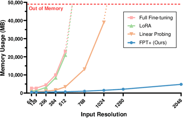 Figure 2 for FPT+: A Parameter and Memory Efficient Transfer Learning Method for High-resolution Medical Image Classification