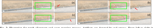 Figure 3 for Seam-guided local alignment and stitching for large parallax images