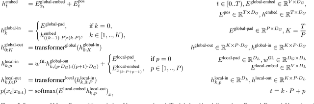 Figure 3 for MEGABYTE: Predicting Million-byte Sequences with Multiscale Transformers