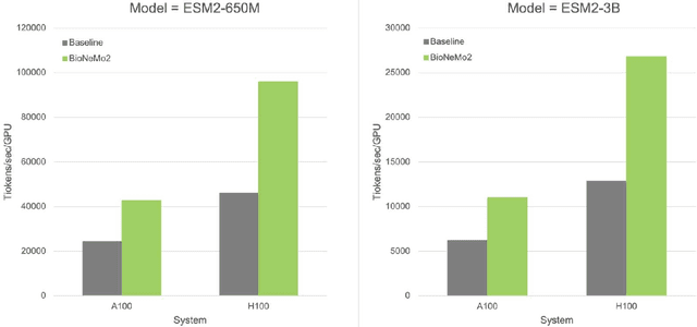 Figure 2 for BioNeMo Framework: a modular, high-performance library for AI model development in drug discovery