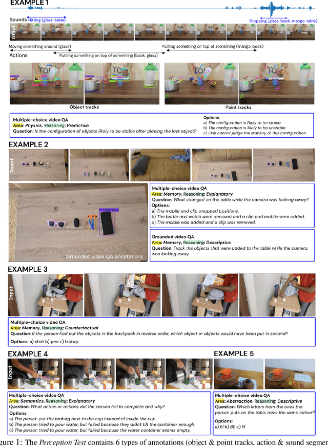 Figure 1 for Perception Test: A Diagnostic Benchmark for Multimodal Video Models