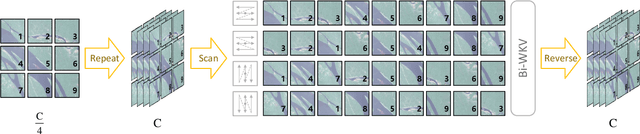 Figure 2 for RSRWKV: A Linear-Complexity 2D Attention Mechanism for Efficient Remote Sensing Vision Task
