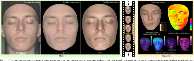 Figure 1 for Polarimetric BSSRDF Acquisition of Dynamic Faces