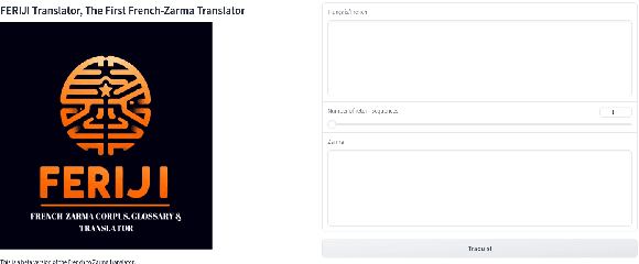 Figure 4 for Feriji: A French-Zarma Parallel Corpus, Glossary & Translator