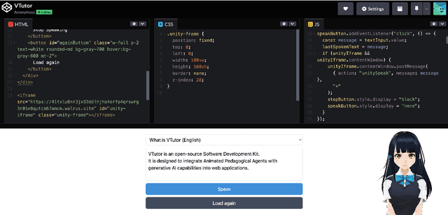 Figure 2 for VTutor: An Open-Source SDK for Generative AI-Powered Animated Pedagogical Agents with Multi-Media Output