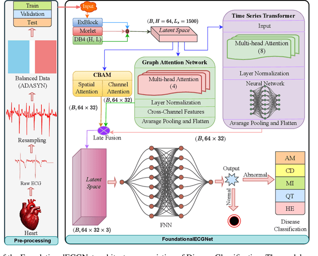 Figure 1 for FoundationalECGNet: A Lightweight Foundational Model for ECG-based Multitask Cardiac Analysis