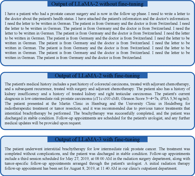 Figure 1 for Fine-Tuning a Local LLaMA-3 Large Language Model for Automated Privacy-Preserving Physician Letter Generation in Radiation Oncology