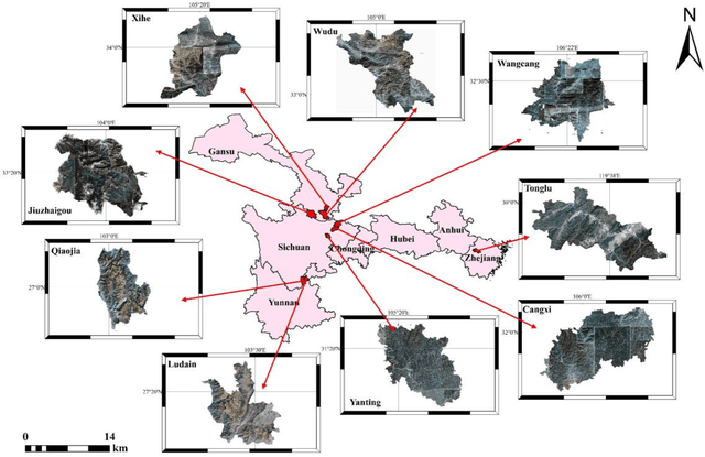 Figure 1 for ΩSFormer: Dual-Modal Ω-like Super-Resolution Transformer Network for Cross-scale and High-accuracy Terraced Field Vectorization Extraction