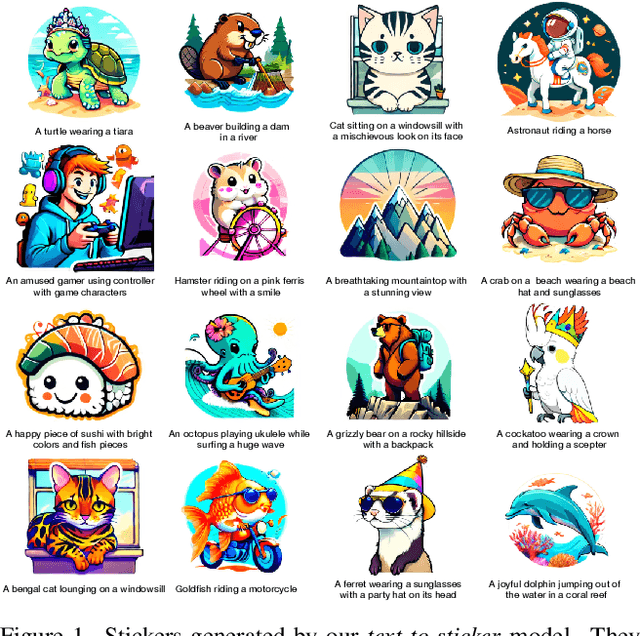 Figure 1 for Text-to-Sticker: Style Tailoring Latent Diffusion Models for Human Expression