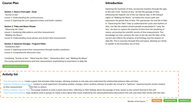 Figure 3 for LitLinker: Supporting the Ideation of Interdisciplinary Contexts with Large Language Models for Teaching Literature in Elementary Schools