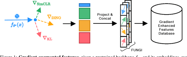 Figure 1 for No Train, all Gain: Self-Supervised Gradients Improve Deep Frozen Representations