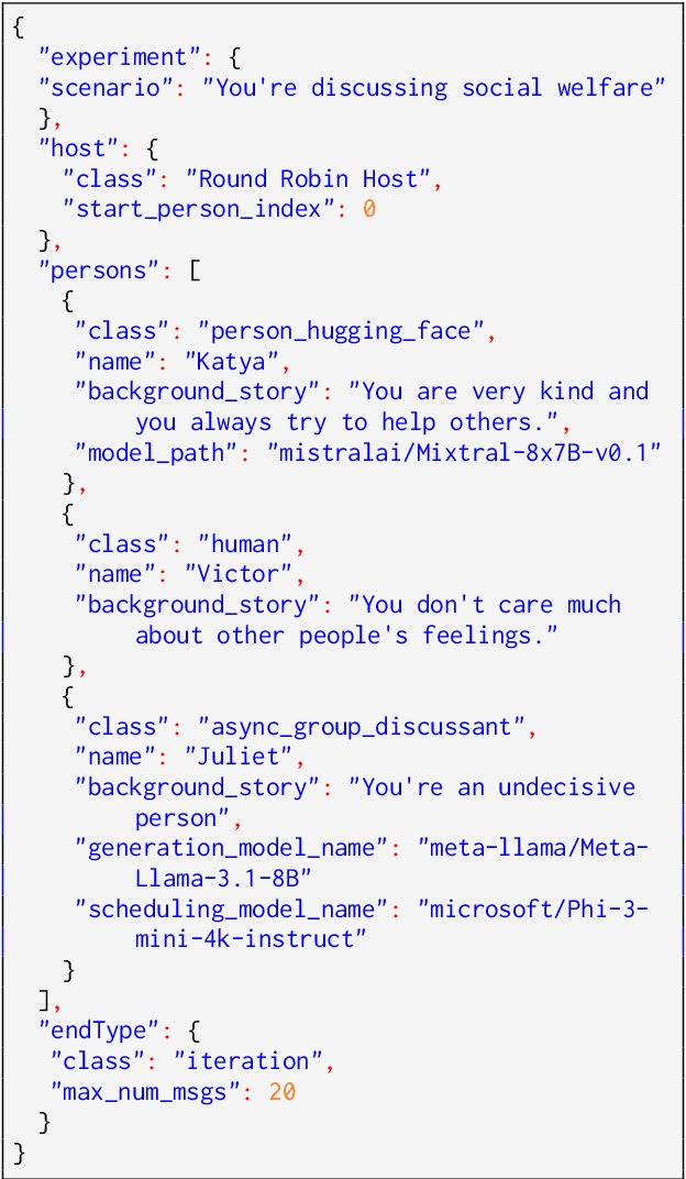 Figure 2 for SAUCE: Synchronous and Asynchronous User-Customizable Environment for Multi-Agent LLM Interaction