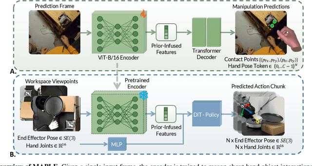 Figure 2 for MAPLE: Encoding Dexterous Robotic Manipulation Priors Learned From Egocentric Videos