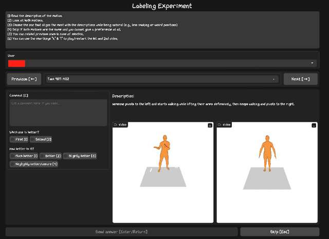 Figure 3 for Exploring Text-to-Motion Generation with Human Preference