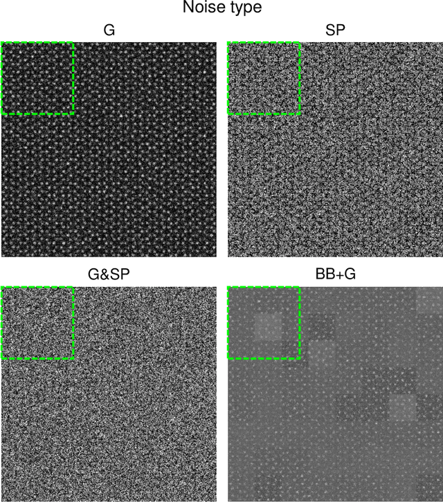 Figure 4 for CNN-based TEM image denoising from first principles