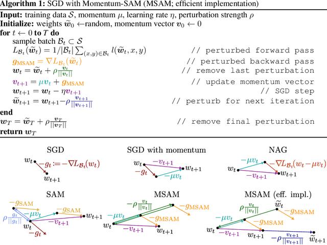 Figure 1 for Momentum-SAM: Sharpness Aware Minimization without Computational Overhead