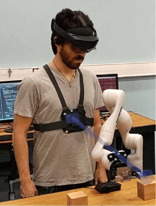 Figure 3 for Virtually turning robotic manipulators into worn devices: opening new horizons for wearable assistive robotics