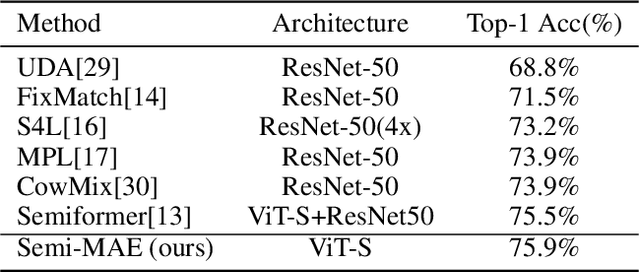 Figure 2 for Semi-MAE: Masked Autoencoders for Semi-supervised Vision Transformers