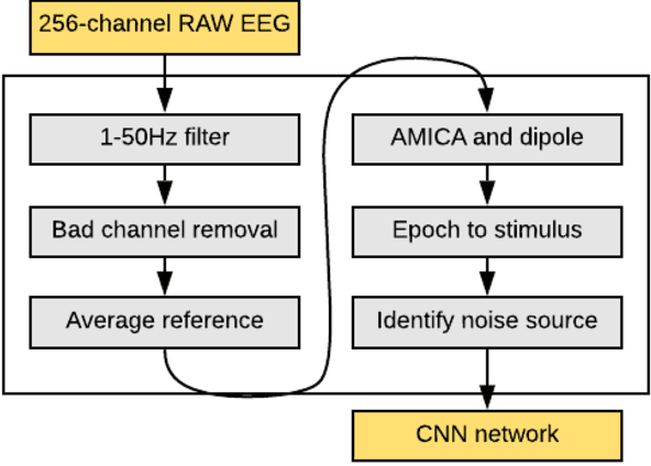 Figure 1 for A Convolutional Network Adaptation for Cortical Classification During Mobile Brain Imaging