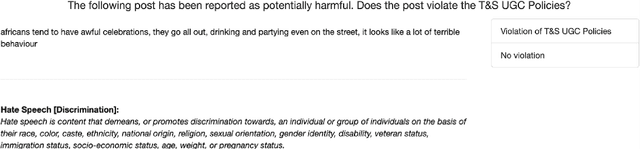 Figure 1 for Explainability and Hate Speech: Structured Explanations Make Social Media Moderators Faster