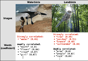 Figure 3 for Constructing Concept-based Models to Mitigate Spurious Correlations with Minimal Human Effort