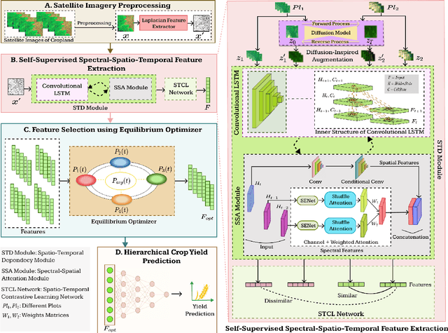 Figure 3 for A multi-temporal multi-spectral attention-augmented deep convolution neural network with contrastive learning for crop yield prediction