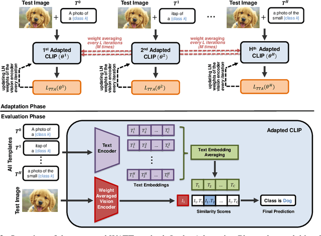 Figure 3 for WATT: Weight Average Test-Time Adaptation of CLIP