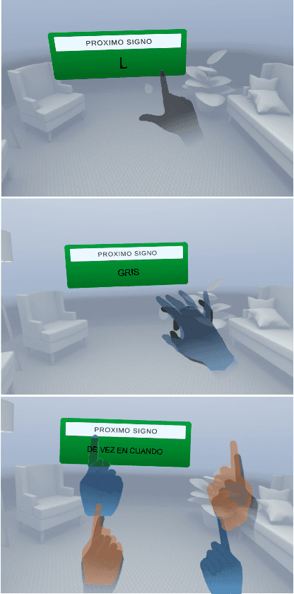 Figure 2 for Training program on sign language: social inclusion through Virtual Reality in ISENSE project