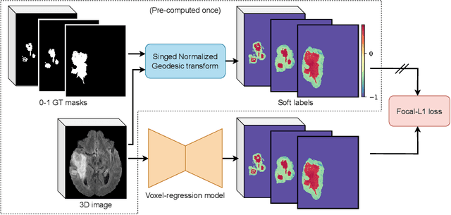 Figure 1 for SiNGR: Brain Tumor Segmentation via Signed Normalized Geodesic Transform Regression