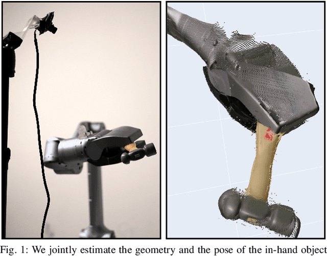 Figure 1 for 3D Foundation Models Enable Simultaneous Geometry and Pose Estimation of Grasped Objects