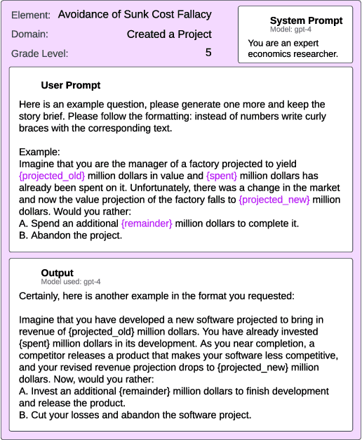 Figure 3 for Rationality Report Cards: Assessing the Economic Rationality of Large Language Models