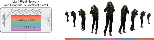 Figure 1 for Continuous Levels of Detail for Light Field Networks