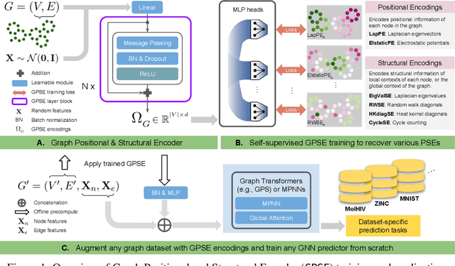 Figure 1 for Graph Positional and Structural Encoder
