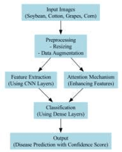 Figure 1 for Design and Implementation of FourCropNet: A CNN-Based System for Efficient Multi-Crop Disease Detection and Management