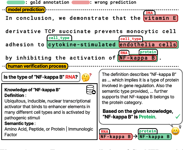 Figure 1 for VerifiNER: Verification-augmented NER via Knowledge-grounded Reasoning with Large Language Models