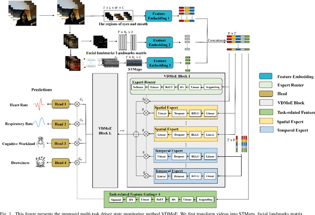 Figure 1 for Efficient Mixture-of-Expert for Video-based Driver State and Physiological Multi-task Estimation in Conditional Autonomous Driving