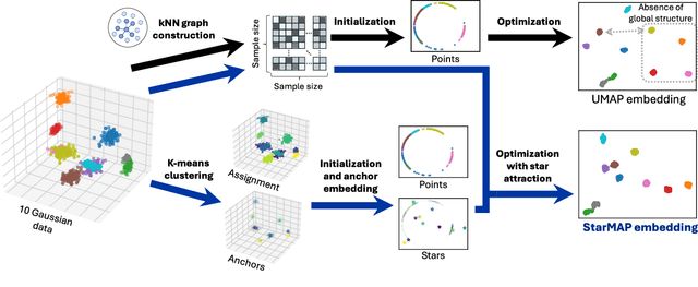 Figure 3 for StarMAP: Global Neighbor Embedding for Faithful Data Visualization