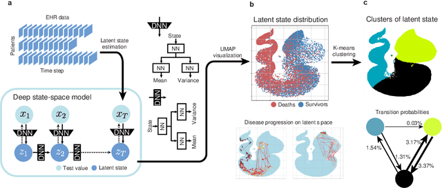 Figure 1 for A New Deep State-Space Analysis Framework for Patient Latent State Estimation and Classification from EHR Time Series Data