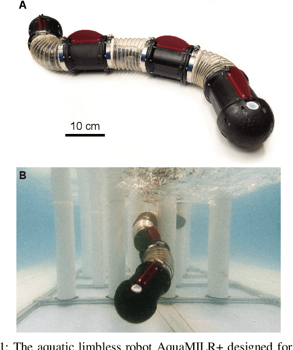 Figure 1 for AquaMILR+: Design of an untethered limbless robot for complex aquatic terrain navigation