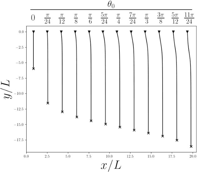 Figure 4 for Data-driven low-dimensional model of a sedimenting flexible fiber